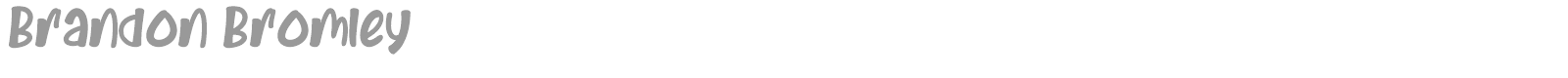Brandon Bromley font preview
